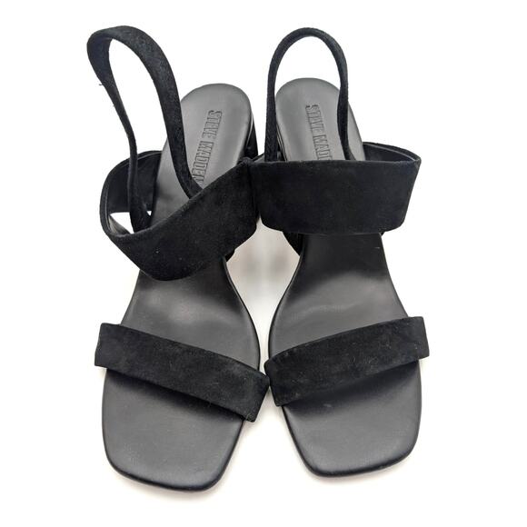 Steve Madden Marbell Slingback Block Heel Sandal Women's Black Size US10M EU40.5 - Picture 13 of 13